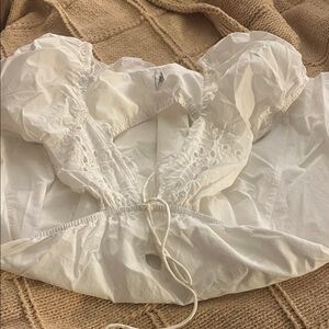 White Eyelet Lace Women's Dress with cutout from Princess Polly